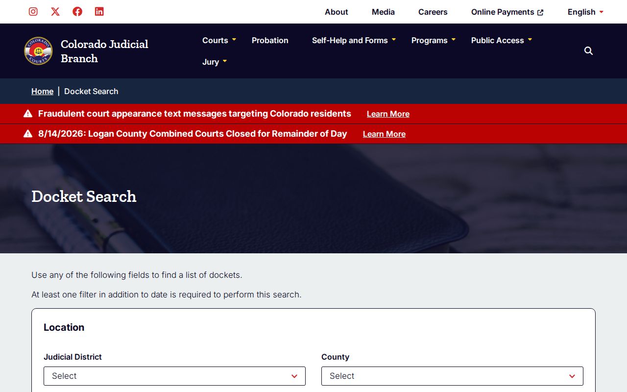 Kiowa County court docket free hearing search